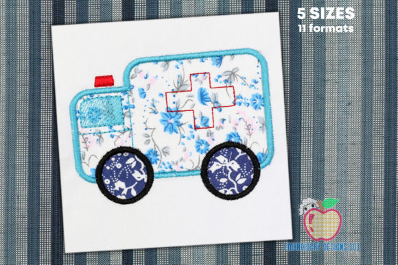 Ambulance Applique Design Review for Handmade Gifts