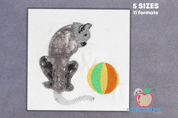 Cat Playing with Ball Applique: A Designerโs Review