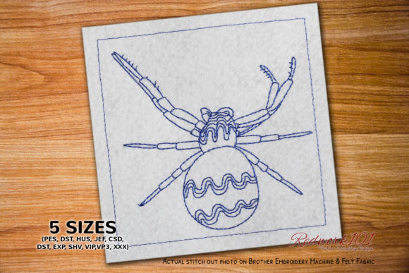 Crab Shaped Thomisidae Redwork: A Designer’s Review