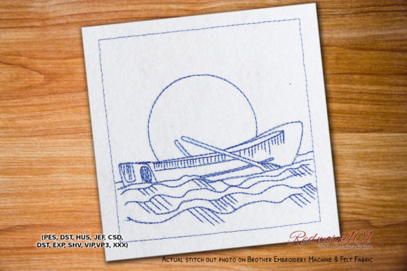 Dinghy Boat Redwork: Hands-On Review for Real Embroidery Projects