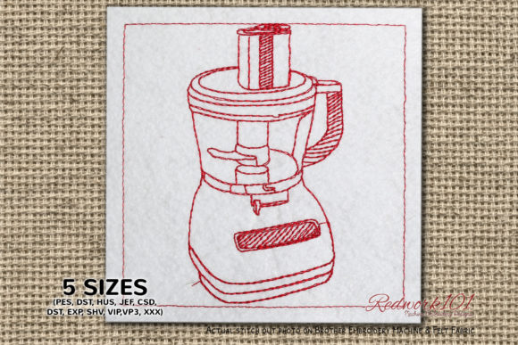 Food Processor Redwork: A Designer's Honest Review